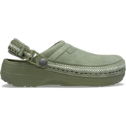 Crocs Style Adult Crafted Vegan Suede Clogs with Stitch Accent