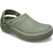 Crocs Style Adult Crafted Vegan Suede Clogs with Stitch Accent