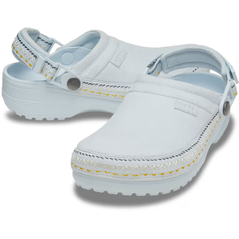Crocs Style Adult Crafted Vegan Suede Clogs with Stitch Accent