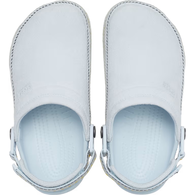 Crocs Style Adult Crafted Vegan Suede Clogs with Stitch Accent