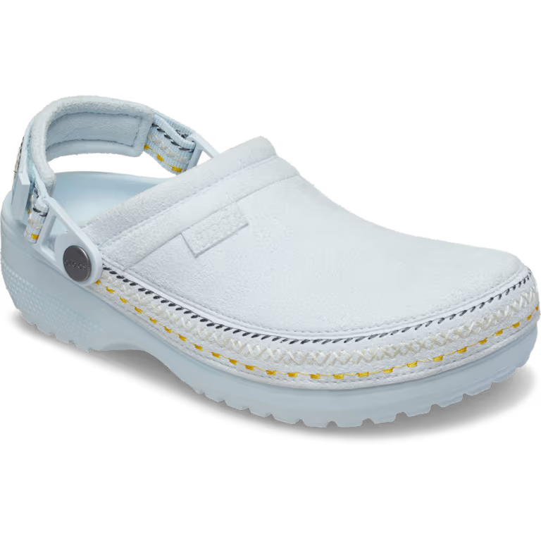 Crocs Style Adult Crafted Vegan Suede Clogs with Stitch Accent