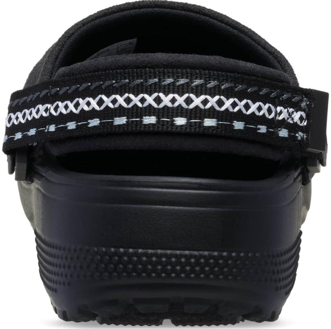Crocs Style Adult Crafted Vegan Suede Clogs with Stitch Accent