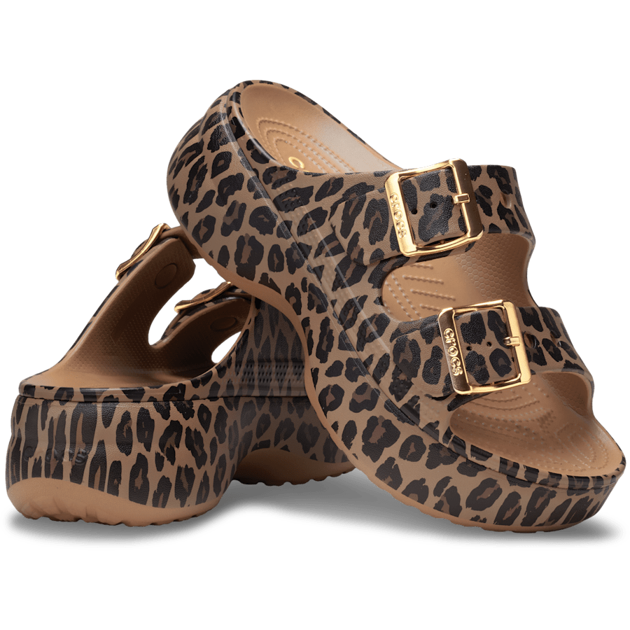 Crocs Women's Saturday Metallic Buckle Platform Sandals