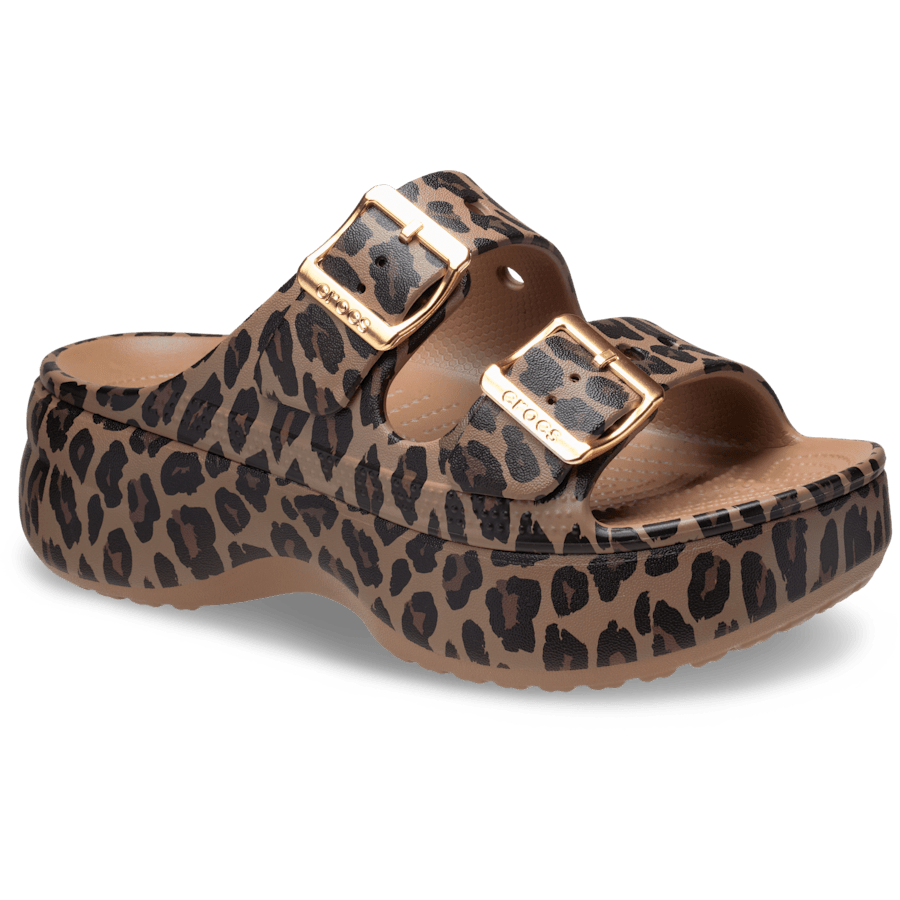 Crocs Women's Saturday Metallic Buckle Platform Sandals