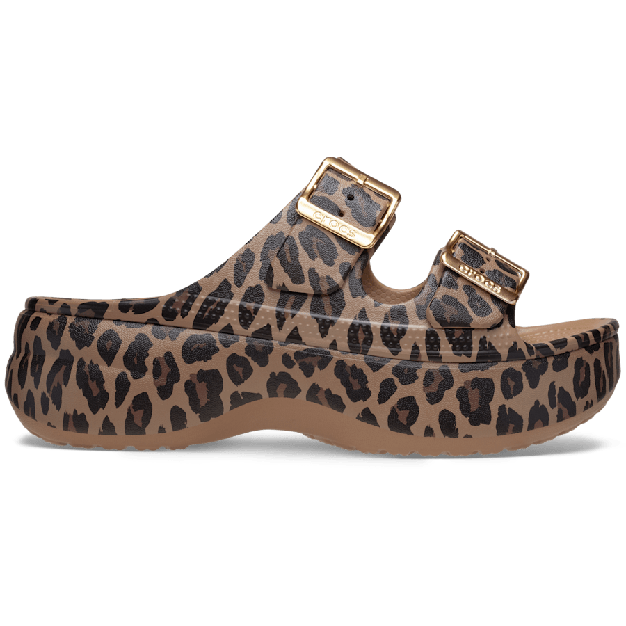 Crocs Women's Saturday Metallic Buckle Platform Sandals