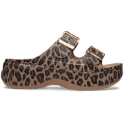 Crocs Women's Saturday Metallic Buckle Platform Sandals