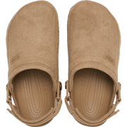 Crocs Style Adult Crafted Vegan Suede Clogs with Stitch Accent