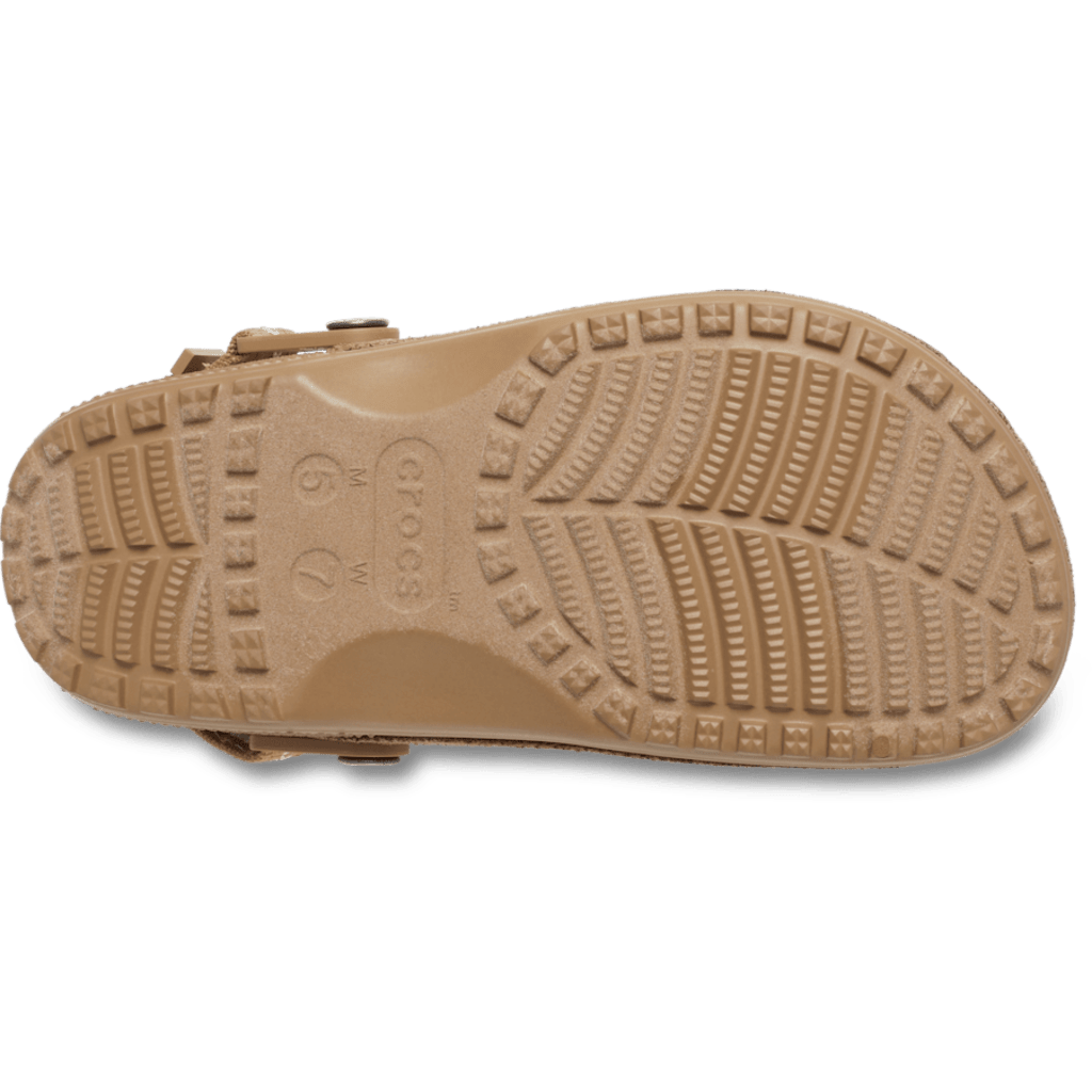 Crocs Style Adult Crafted Vegan Suede Clogs with Stitch Accent